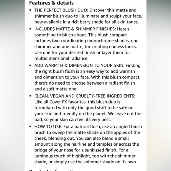 Cover FX monochromatic blush - Picture 6 of 7